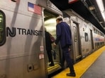People board a New Jersey Transit train in Manhattan on May 15, 2025 in New York City ahead of the strike. (Photo by SPENCER PLATT / GETTY IMAGES NORTH AMERICA / Getty Images via AFP) People board a New Jersey Transit train in Manhattan on May 15, 2025 in New York City ahead of the strike. (Photo by SPENCER PLATT / GETTY IMAGES NORTH AMERICA / Getty Images via AFP)