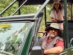 DK Shivakumar with daughter at Kabini. DK Shivakumar with daughter at Kabini.