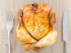 The TSA stopped her for carrying a whole rotisserie chicken. The TSA stopped her for carrying a whole rotisserie chicken.