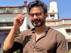 Actor Rahul Bhat during the shooting of Lost & Found In Kumbh in Prayagraj