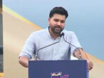 Rohit Sharma spoke during the stand inauguration at Wankhede Stadium Rohit Sharma spoke during the stand inauguration at Wankhede Stadium
