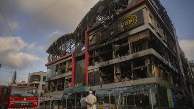A fire gutted the popular Link Square Mall, Bandra, on April 29, putting 210 shopkeepers out of business. (satish bate/ ht photo) A fire gutted the popular Link Square Mall, Bandra, on April 29, putting 210 shopkeepers out of business. (satish bate/ ht photo)