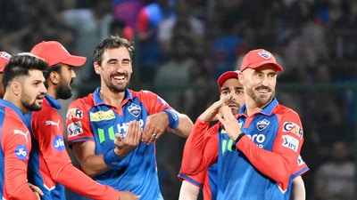 Mitchell Starc and Faf du Plessis are both set to miss the remainder of IPL 2025, the Delhi Capitals teammates opting out. (ANI)