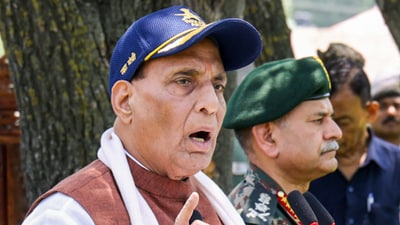 Defence minister Rajnath Singh said that Operation Sindoor has made all the Indians proud. (ANI) Defence minister Rajnath Singh said that Operation Sindoor has made all the Indians proud. (ANI)