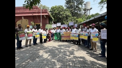 Dengue awareness rally underway in Ludhiana on Friday. (HT Photo) Dengue awareness rally underway in Ludhiana on Friday. (HT Photo)