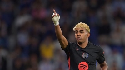 A stunning Lamine Yamal strike helped crown Barcelona La Liga champions with a 2-0 win (AFP) A stunning Lamine Yamal strike helped crown Barcelona La Liga champions with a 2-0 win (AFP)
