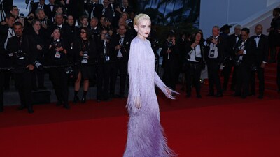 Julia Garner poses on the red carpet during arrivals for the screening of the film "Eddington" in competition at the 78th Cannes Film Festival in Cannes, France, May 16, 2025. REUTERS/Manon Cruz (REUTERS)