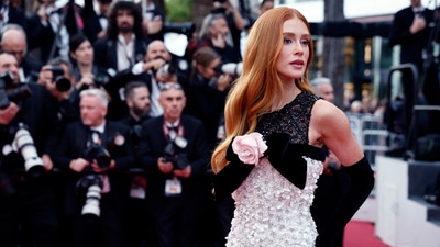 Marina Ruy Barbosa poses on the red carpet during arrivals for the screening of the film "Eddington" in competition at the 78th Cannes Film Festival in Cannes, France, May 16, 2025. REUTERS/Benoit Tessier (REUTERS)