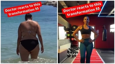 Dr Darshan Shah decoded a woman's 47 kg weight loss in a video he posted. (Instagram/ Dr Darshan Shah) Dr Darshan Shah decoded a woman's 47 kg weight loss in a video he posted. (Instagram/ Dr Darshan Shah)