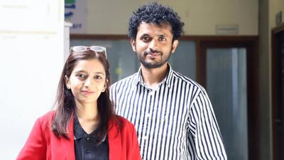 Rakhi Pal and Saurav Mingrelia, co-founders, BeepHire. (HT PHOTO) Rakhi Pal and Saurav Mingrelia, co-founders, BeepHire. (HT PHOTO)