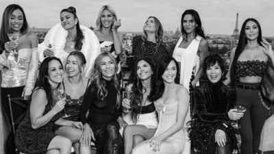 Lauren Sanchez celebrated her bachelorette party with her celebrity friends, including Kim Kardashian, Kris Jenner, and Katy Perry, at Lafayette's Paris. (Instagram) Lauren Sanchez celebrated her bachelorette party with her celebrity friends, including Kim Kardashian, Kris Jenner, and Katy Perry, at Lafayette's Paris. (Instagram)