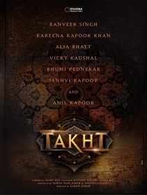 The cast announcement poster of Takht. (IMDb) The cast announcement poster of Takht. (IMDb)