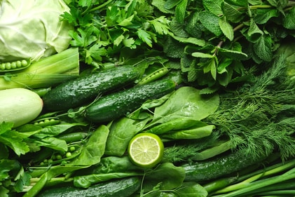 Leafy green veggies contain vitamin B and folate. (Shutterstock) Leafy green veggies contain vitamin B and folate. (Shutterstock)