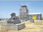 The temple is being built by the Kedareshwar Mahadev Etawah Temple Trust, whose chief trustee is Akhilesh Yadav. Deepak Gupta/HT