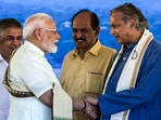 Prime Minister Narendra Modi exchanges greetings with Congress MP Shashi Tharoor at the inauguration of Vizhinjam International Deepwater Multipurpose Seaport, in Thiruvananthapuram. Prime Minister Narendra Modi exchanges greetings with Congress MP Shashi Tharoor at the inauguration of Vizhinjam International Deepwater Multipurpose Seaport, in Thiruvananthapuram.