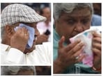 Rohit Sharma's parents were crying during the unveiling ceremony at the Wankhede Stadium in Mumbai Rohit Sharma's parents were crying during the unveiling ceremony at the Wankhede Stadium in Mumbai