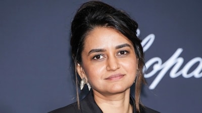 Jury member Payal Kapadia poses for photographers upon arrival at the The Trophee Chopard party arrivals during the 78th international film festival, Cannes, southern France, Friday, May 16, 2025. AP/PTI(AP05_17_2025_000008A) (AP) Jury member Payal Kapadia poses for photographers upon arrival at the The Trophee Chopard party arrivals during the 78th international film festival, Cannes, southern France, Friday, May 16, 2025. AP/PTI(AP05_17_2025_000008A) (AP)