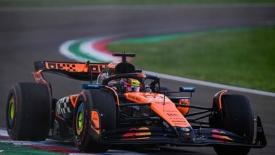 McLaren's Australian driver Oscar Piastri races during a qualifying session for the 2025 Emilia Romagna Formula One Grand Prix at the Imola autodrome in Imola, on May 17, 2025. (Photo by Andrej ISAKOVIC / AFP) (AFP) McLaren's Australian driver Oscar Piastri races during a qualifying session for the 2025 Emilia Romagna Formula One Grand Prix at the Imola autodrome in Imola, on May 17, 2025. (Photo by Andrej ISAKOVIC / AFP) (AFP)