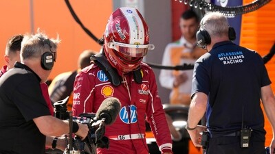 Ferrari's Monegasque driver Charles Leclerc looks on after a qualifying session for the 2025 Emilia Romagna Formula One Grand Prix at the Imola autodrome in Imola, on May 17, 2025. (Photo by Luca Bruno / POOL / AFP) (AFP) Ferrari's Monegasque driver Charles Leclerc looks on after a qualifying session for the 2025 Emilia Romagna Formula One Grand Prix at the Imola autodrome in Imola, on May 17, 2025. (Photo by Luca Bruno / POOL / AFP) (AFP)