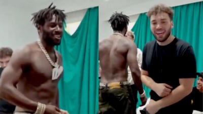 Antonio Brown and Adin Ross appeared on live stream (X) Antonio Brown and Adin Ross appeared on live stream (X)
