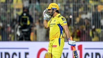 Chennai Super Kings' captain MS Dhoni arrives to bat during the Indian Premier League (IPL) Twenty20 cricket match between Chennai Super Kings and Punjab Kings at the MA Chidambaram Stadium (AFP) Chennai Super Kings' captain MS Dhoni arrives to bat during the Indian Premier League (IPL) Twenty20 cricket match between Chennai Super Kings and Punjab Kings at the MA Chidambaram Stadium (AFP)