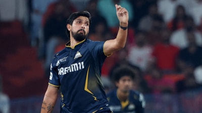 Gujarat Titans' Ishant Sharma in action (REUTERS)