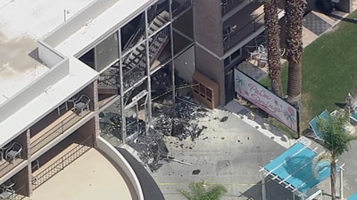 Debris covers the ground near the site of an explosion on Saturday, May 17, 2025 in Palm Springs, Calif. (AP) Debris covers the ground near the site of an explosion on Saturday, May 17, 2025 in Palm Springs, Calif. (AP)