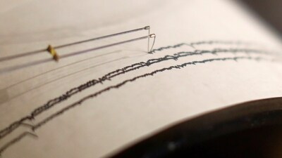A working seismograph is shown in a display about earthquakes. (Reuters) A working seismograph is shown in a display about earthquakes. (Reuters)