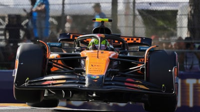 McLaren driver Lando Norris has maintained clean sheet at the top of the Imola leaderboard during the third practice session for the Emilia Romagna Grand Prix in Formula One on Saturday. (AP Photo/Antonio Calanni) (AP) McLaren driver Lando Norris has maintained clean sheet at the top of the Imola leaderboard during the third practice session for the Emilia Romagna Grand Prix in Formula One on Saturday. (AP Photo/Antonio Calanni) (AP)