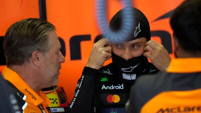 McLaren driver Oscar Piastri of Australia prepares for the qualifying session ahead of the Italy's Emilia Romagna Formula One Grand Prix, at the Enzo and Dino Ferrari racetrack in Imola, Italy, Saturday, May 17, 2025. Oscar Piastri, a McLaren teammate, was in third place behind Norris, followed by Red Bull world champion Max Verstappen. (AP Photo/Luca Bruno, Pool) (AP) McLaren driver Oscar Piastri of Australia prepares for the qualifying session ahead of the Italy's Emilia Romagna Formula One Grand Prix, at the Enzo and Dino Ferrari racetrack in Imola, Italy, Saturday, May 17, 2025. Oscar Piastri, a McLaren teammate, was in third place behind Norris, followed by Red Bull world champion Max Verstappen. (AP Photo/Luca Bruno, Pool) (AP)