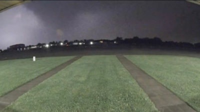 A possible tornado was spotted near London-Corbin Airport in Kentucky. (X) A possible tornado was spotted near London-Corbin Airport in Kentucky. (X)