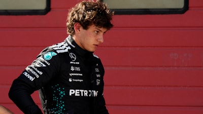 Mercedes' Andrea Kimi Antonelli after failing to qualify for Q3 Pool via REUTERS/Luca Bruno (Pool via REUTERS)