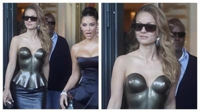 Natasha Poonawalla was spotted by paps with Kim Kardashian. (Instagram/@justjared) Natasha Poonawalla was spotted by paps with Kim Kardashian. (Instagram/@justjared)