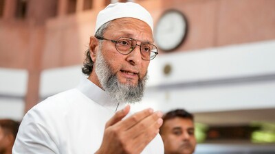 AIMIM chief Asaduddin Owaisi talks to the media as he leaves after attending an all-party meeting over Operation Sindoor, in New Delhi. (PTI) AIMIM chief Asaduddin Owaisi talks to the media as he leaves after attending an all-party meeting over Operation Sindoor, in New Delhi. (PTI)