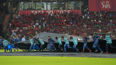 IPL 2025, RCB vs KKR: The restart of the T20 tournament is threatened by rain, as heavy downpours (PTI) IPL 2025, RCB vs KKR: The restart of the T20 tournament is threatened by rain, as heavy downpours (PTI)
