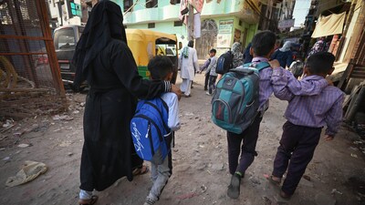 Children from the Rohingya community at a Delhi government school. (HT file) Children from the Rohingya community at a Delhi government school. (HT file)