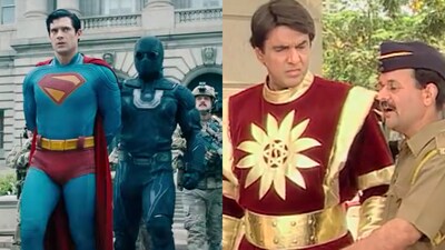 Fans draw similarities between Superman trailer and Shaktimaan scene. Fans draw similarities between Superman trailer and Shaktimaan scene.