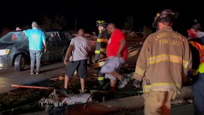 At least 32 people have died after severe storms swept through the southern US states of Missouri, Kentucky and Virginia , officials and local media reports said May 17, 2025. (AFP) At least 32 people have died after severe storms swept through the southern US states of Missouri, Kentucky and Virginia , officials and local media reports said May 17, 2025. (AFP)