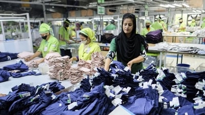 Workers make quality checks on garments produced at a factory run by the Bangladesh-based Urmi Group in Narayanganj, Bangladesh. (AP) Workers make quality checks on garments produced at a factory run by the Bangladesh-based Urmi Group in Narayanganj, Bangladesh. (AP)
