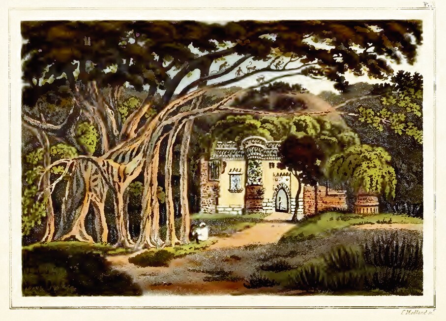 A small gateway covered with a dome. (The Ruins of Gour) A small gateway covered with a dome. (The Ruins of Gour)