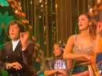 Ananya Panday and Chunky Panday dancing together. Ananya Panday and Chunky Panday dancing together.