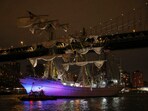 Mexican Navy ship collided into Brooklyn Bridge at around 8.30 pm (local time) on Saturday, May 17. Mexican Navy ship collided into Brooklyn Bridge at around 8.30 pm (local time) on Saturday, May 17.
