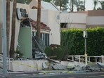 Damage to a building is seen after an explosion in Palm Springs, Calif., on Saturday, May 17, 2025.AP/PTI(AP05_18_2025_000026B) Damage to a building is seen after an explosion in Palm Springs, Calif., on Saturday, May 17, 2025.AP/PTI(AP05_18_2025_000026B)