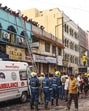 Firefighters at work after a fire broke out in a building near Gulzar Houz in the Old City area of Hyderabad in Telangana, Sunday, May 18, 2025. Firefighters at work after a fire broke out in a building near Gulzar Houz in the Old City area of Hyderabad in Telangana, Sunday, May 18, 2025.