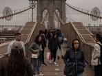 The Brooklyn Bridge was the the first steel-wire suspension bridge and world's longest suspension bridge when it was constructed. 