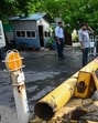 Nearly 400 electricity poles and 40 transformers were damaged in Greater Noida due to the high-speed winds, said Paschimanchal Vidyut Vitran Nigam Limited (PVVNL), said Rahul Sharma, executive engineer, PVVNL, Greater Noida. (Sunil Ghosh/HT Photos) Nearly 400 electricity poles and 40 transformers were damaged in Greater Noida due to the high-speed winds, said Paschimanchal Vidyut Vitran Nigam Limited (PVVNL), said Rahul Sharma, executive engineer, PVVNL, Greater Noida. (Sunil Ghosh/HT Photos)
