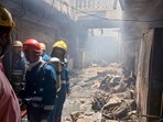A total of 11 fire engines were dispatched to the spot to bring the blaze under control, ANI reported. A total of 11 fire engines were dispatched to the spot to bring the blaze under control, ANI reported.