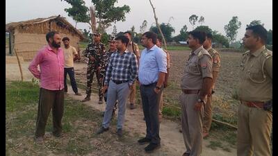 A team of officials led by ADM Ajit Pratap Singh conducted a probe in villages near the India-Nepal border on Saturday (May 17). (Sourced) A team of officials led by ADM Ajit Pratap Singh conducted a probe in villages near the India-Nepal border on Saturday (May 17). (Sourced)
