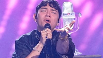 Winner of the Eurovision Song Contest JJ from Austria performs the winning song "Wasted Love" following the presentation of the trophy during the Grand Final of the 69th Eurovision Song Contest, in Basel, Switzerland, Saturday, May 17, 2025. (AP Photo/Martin Meissner) (AP) Winner of the Eurovision Song Contest JJ from Austria performs the winning song "Wasted Love" following the presentation of the trophy during the Grand Final of the 69th Eurovision Song Contest, in Basel, Switzerland, Saturday, May 17, 2025. (AP Photo/Martin Meissner) (AP)