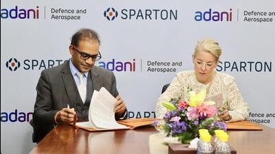 Ashish Rajvanshi, CEO, Adani Defence & Aerospace and Donnelly Bohan, president and CEO, Sparton DeLeon Springs LLC. Ashish Rajvanshi, CEO, Adani Defence & Aerospace and Donnelly Bohan, president and CEO, Sparton DeLeon Springs LLC.